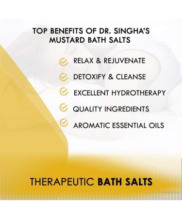 Dr. Singha's Mustard Bath Therapeutic Salts - 16 oz | Natural Relief & Relaxation - Buy Online on GoSupps.com