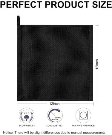 Kenntsh Kitchen Towels 6Pcs Weave Ultra Soft Absorbent Dish Towels Quick Drying Dish Cloths 12In - Buy Online on GoSupps.com