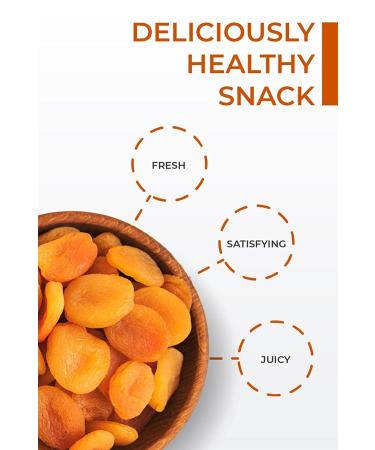 Healthy Plus Foods Dried Apricots 10oz - Sun Dried, Resealable Bag, No Sugar Added - Buy Online on GoSupps.com