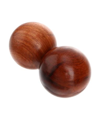 Gleavi 2st handball massage handle strength coach Weighed striking balls massage acupuncture point messages ball lacrosse baoding balls small exercise roll fitness ornaments wood