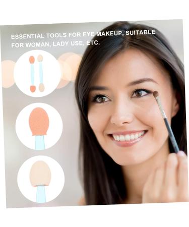Housoutil 200 Pcs Double Ended Eyeshadow Brush Eyeshadow Stick Eyeshadow Makeup Applicator Makeup Tool Sponge 6.5x1.3cmx2pcs Bluex2pcs - Buy Online on GoSupps.com