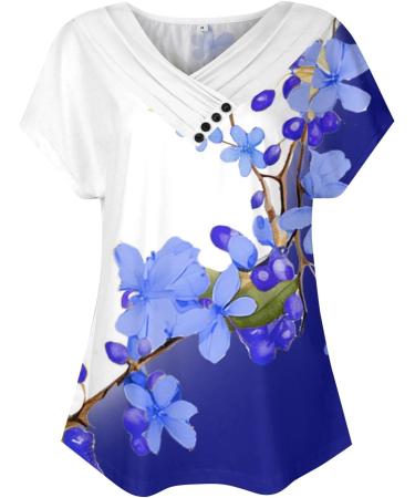 Elegant Women's Cotton Sweater - Casual Circular College Tops Dark Blue Sports T-Shirt Blouse - Buy Online on GoSupps.com