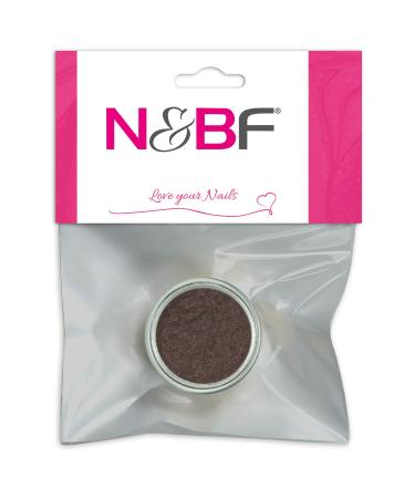 N&BF Velvet Powder Chocolate (brown) |With powder for gel nails and nail polish |Nailart Pl sch powder |Flocking powder for nail design |Puschel powder dust in the velvet look