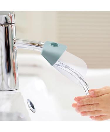 Faucet Extension Set for Kids | 3-Piece Tap Extender & Attachment | Toddler Handwashing Aid in Blue/White/Dark Blue - Buy Online on GoSupps.com