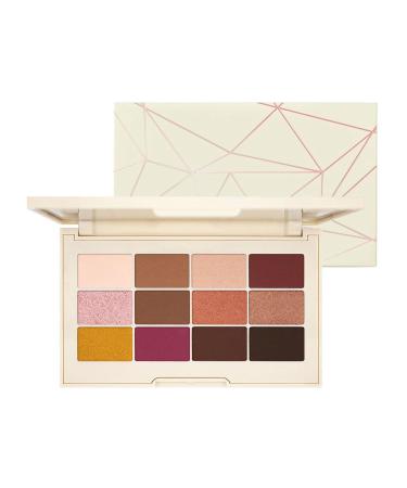 Jouer Rose Gold Matte & Shimmer Palette - 7 Matte & 5 Metallic Eyeshadows - Crease Resistant Formula - Long Lasting Looks - Cruelty  Gluten  Paraben & Talc Free Multicolor