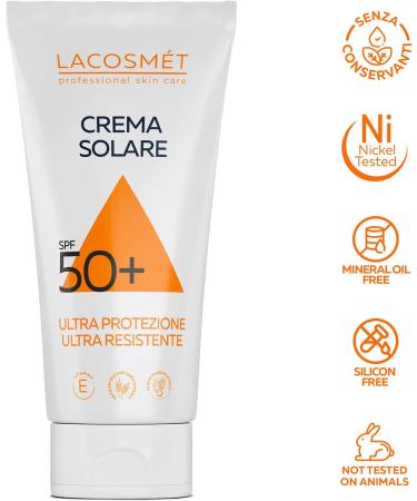 Lacosm t Sun Cream SPF50+ 200 ml ultra protection very durable antisand sun protection body and face - Buy Online on GoSupps.com