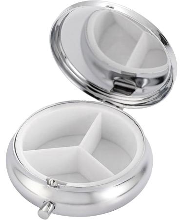 Shiny Diamonds Pill Box - Travel 3 Compartment Organizer for Vitamins Fish Oils & Supplements | Ideal Medicine Storage Solution - Buy Online on GoSupps.com