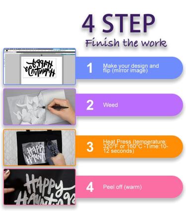 Glitter Heat Transfer Vinyl Bundle - 12x12, 16 Colors - Iron-On HTV for DIY Shirt Designs - Buy Online on GoSupps.com