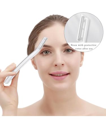 7-Pack Women's Facial Razors for Eyebrow Trimming and Peach Fuzz Removal - Gentle Skin Peeling Blades Perfect for Hair Removal - Buy Online on GoSupps.com