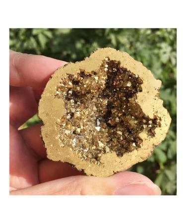 Natural Angel Agate Hole Specimen Contains Clean s Electro Plating Raw Stones and Minerals Home Goods