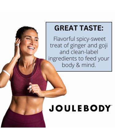 JOULEBODY Organic Ginger Goji Seedbar - 5 PM Gut-Health Superfood Treat | 6 Count Pack for Digestive Wellness - Buy Online on GoSupps.com