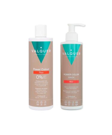Valquer Laboratorios Valquer Pack Power Color Hair Dye red shampoo 400 ml + mask 275 ml temporary hair color