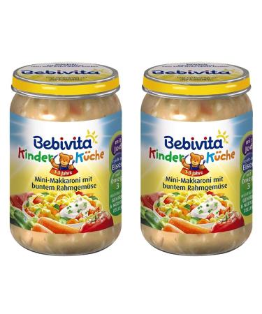 Bebivita mini macaroni with colorful creamed vegetables pack of 12 (6 x 250 g)