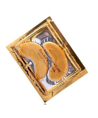 Anti-Aging 24K Gold Collagen Eye Masks - 20 Pairs of Crystal Gel Patches for Youthful Skin - Buy Online on GoSupps.com