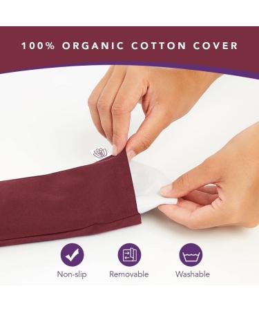 Lotus Weighted Eye Pillow | Hot/Cold Therapy | Headache Relief | Sleep & Meditation Mask | Relaxing Gift for Men, Women, Employees - Red - Buy Online on GoSupps.com