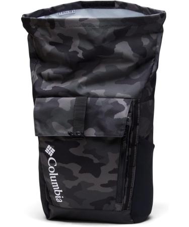 Columbia Unisex Convey II 27L Rolltop Backpack  Black Trad Camo  One Size Black Trad Camo One Size - Buy Online on GoSupps.com