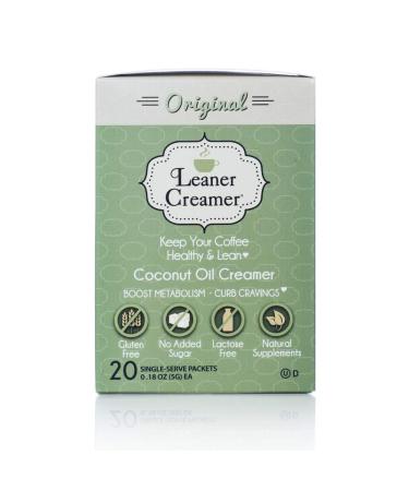 Leaner Creamer Sugar Free Coffee Creamer - Original Flavor (20 Servings) - Buy Online on GoSupps.com