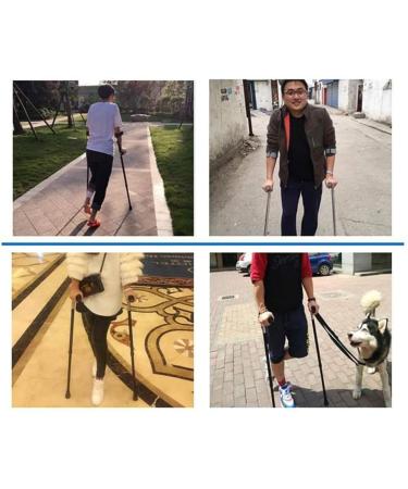 Forearm Crutches Folding Crutches for Adults Ergonomic Crutches for Walking 10 Stops Height Adjustable Non Skid Rubber Tips Unisex (1 Pcs) (2 Pcs) Selfless dedication - Buy Online on GoSupps.com