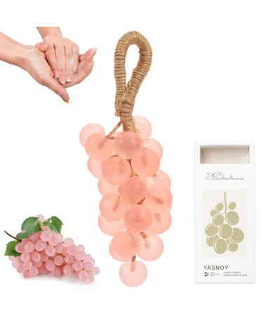 Coffret Cadeau de Savon de Raisin Cristallin Artisanal avec Corde Savon Artisanal Transparent pour Lavage des Mains et Bain Fabriqu par M thode Froid (1 Rose) 1 Rose