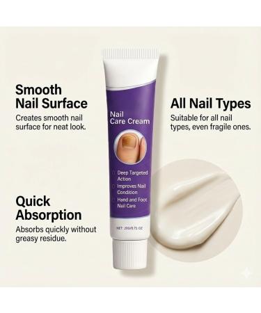  HNYXEQJL Natural nail care repairing cream targeted and effective treatment for fingernails and toenails moisturizing cream for cuticles and nails with numerous benefits fast absorption (2 - Buy Online on GoSupps.com