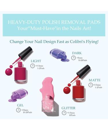 Nail Polish Remover Pads - 200 Pack Non Acetone Wipes for Home & Professional Use - Individually Wrapped Travel Kit - Buy Online on GoSupps.com