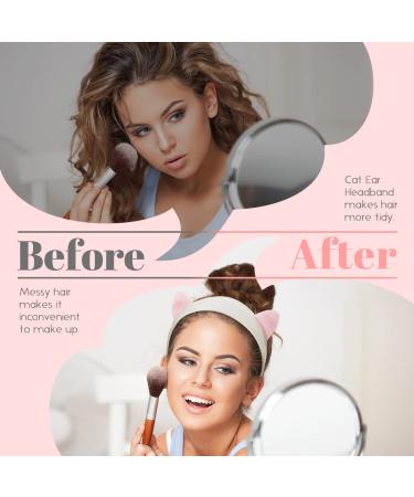 Dreamlover Cat Ears Headband - 6 Pack Makeup Hairband for Women and Girls - Buy Online on GoSupps.com