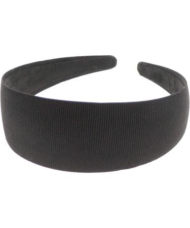 Black Ribbed Strong Fabric Boho Vintage Headband Alice Band Women Hair Accessory Hairband Christmas Birthday Wedding Guest Bridesmaid Prom Dance Holiday Pageant Prom |4 Sizes (4)