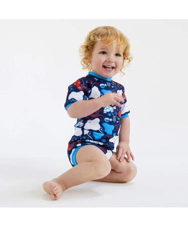 Splash About Happy Nappy Wetsuit & Reusable Swim Nappy - Under the Sea, 0-4 months - Buy Online on GoSupps.com