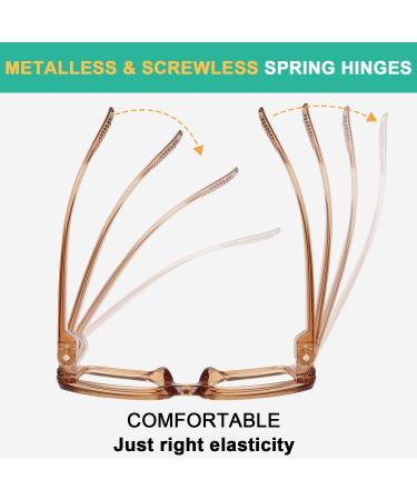 Buy Eyekepper Women's Reading Glasses - 6 Pack Oversized Square +2.25 - Screwless Spring Hinges - Stylish & Affordable International Shipping - Buy Online on GoSupps.com