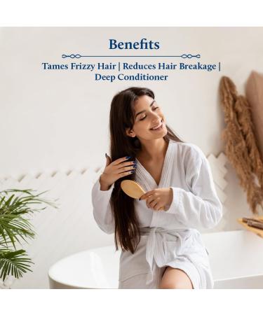 Blue Nectar Anti Frizz Hair Mask - Nourishing Treatment for Dry & Frizzy Hair | 13 Natural Herbs for Hair Growth (7 Oz - Buy Online on GoSupps.com