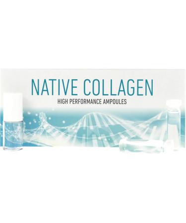 Megasol NATIVE COLLAGEN High-Performance Ampoules | Weekly Treatment with 7 x 3ml Ampoules | Anti-Wrinkle | Resealable