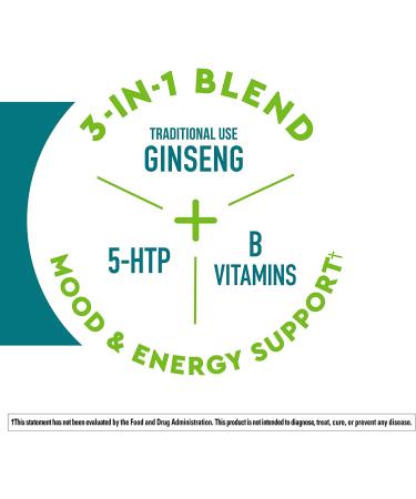 Nature Made Wellblends Positive Mood & Energy Softgels - 5HTP, B Vitamins, Ginseng - Buy Online on GoSupps.com