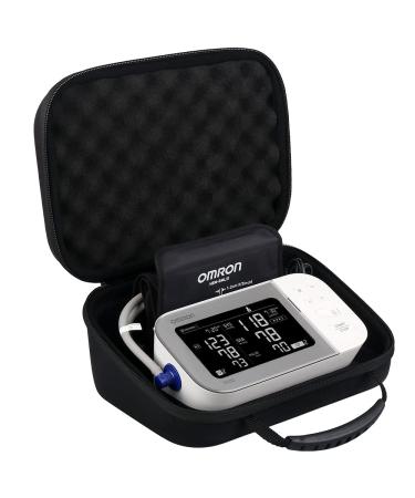 BOVKE Hard Carrying Case for OMRON Platinum BP5450 OMRON Gold BP5350 OMRON 7 Series BP7350 OMRON 10 Series BP7450 Wireless Blood Pressure Monitor Extra Room fits Premium Upper Arm Cuff Black Black+black