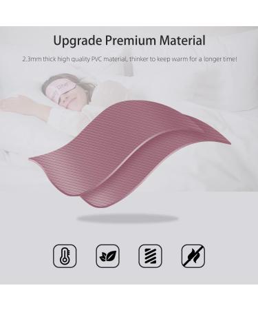 Olivialiving Classic Striped 2L Hot Water Bottle - Relief for Menstrual Cramps Neck & Shoulder Pain Heat & Cold Therapy Warm Hands & Feet - Orange & Red - Buy Online on GoSupps.com