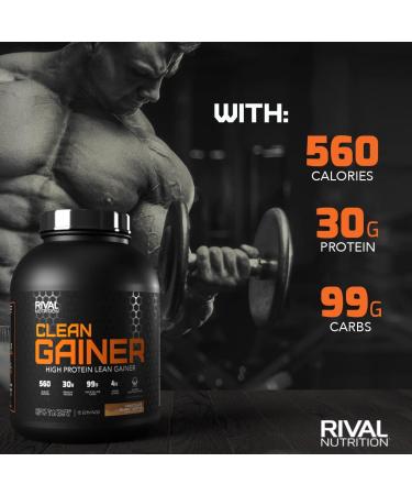 Rival Nutrition Clean Gainer Cookies & Cream 5lbs - 5 Pound Pack, High-Quality Protein Powder - Buy Online on GoSupps.com