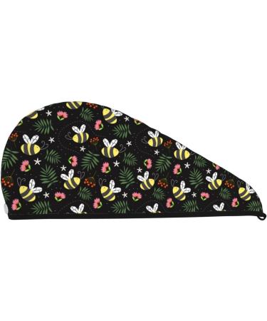Bees Microfiber Hair Towel - Super Absorbent Coral Velvet Wrap for Long Curly & Thick Hair - Quick Dry Solution for Women - Buy Online on GoSupps.com