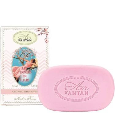 Bar Soap 2x100g CERISIERS EN FLEURS by Un Air d'Antan / Fragrance from South Of France: Cherry Blossom & Freesia/Organic Argan Oil/No Paraben/Moisturising Soap/Body Soap/Hand Soap/French Soap Cherry Blossom x2 - Buy Online on GoSupps.com