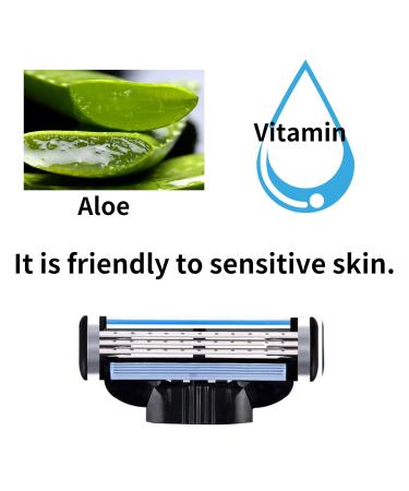 Buy ALL-DAY SMOOTH Mach 3 Razor Blade Refills - Sensitive Skin Friendly 60 Count - Limited Time Offer - Buy Online on GoSupps.com