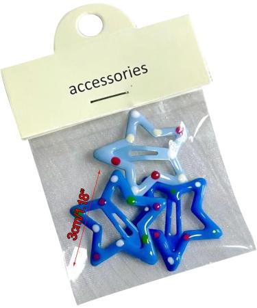 YOUNAFEN 3-Piece Girls Small Snap Hair Clip Sweet Side Clip Cute Star Metal Hairpin Gift Hair Accessories for Women Girls Purple - Buy Online on GoSupps.com