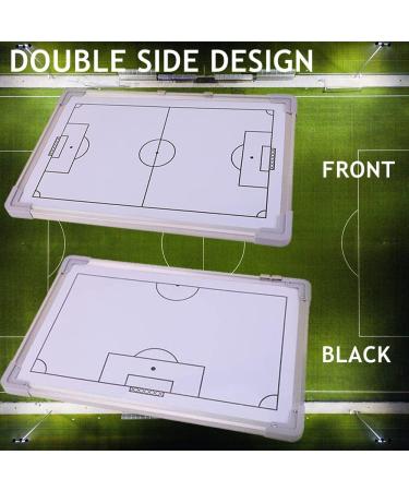 Tonchean Double-Sided Football Coaching Board | Aluminum Tactical Magnetic Clipboard Kit with Magnets, Marker Pen, and Eraser - Buy Online on GoSupps.com