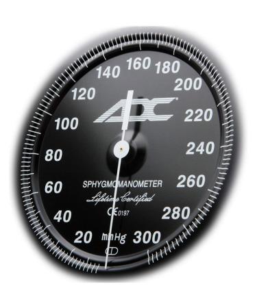 ADC 703-11ABK Diagnostix 703 Palm Style Aneroid Sphygmomanometer with Adcuff Nylon Blood Pressure Cuff - Adult Black - Buy Online on GoSupps.com