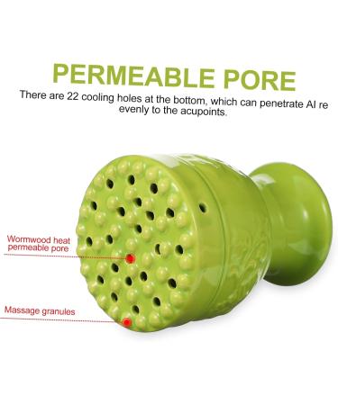 Beaupretty Ceramic Moxibustion Box Set - Moxa Burns Container & Moxibustion Tool for Optimal Healing | International Shipping - Buy Online on GoSupps.com