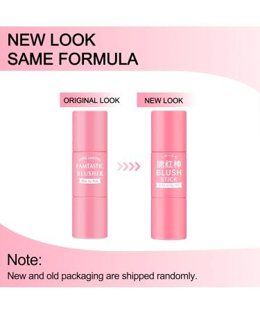 Erinde 3 in 1 Creamy Blush Stick with Brush - Moisturizing Formula for Cheeks Lips & Eyeshadow - Milk Tea Pink - Buy Online on GoSupps.com
