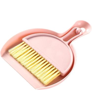 Mini Hand Broom Multifunctional Compact Mini Dustpan Brush Set Sturdy for Office (Pink) - Buy Online on GoSupps.com