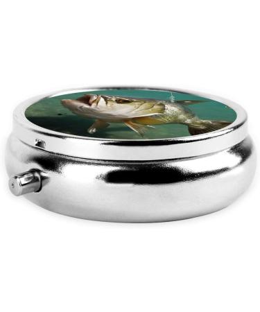 Underwater Catfish Printed Mini Pill Box | 3 Compartment Travel Organizer | Portable Medicine Case for Home & Office - Buy Online on GoSupps.com