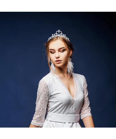 Gortin Girls Crystal Tiara Crown - Princess Crown for Birthday & Wedding Headpieces (Type 1) - Buy Online on GoSupps.com