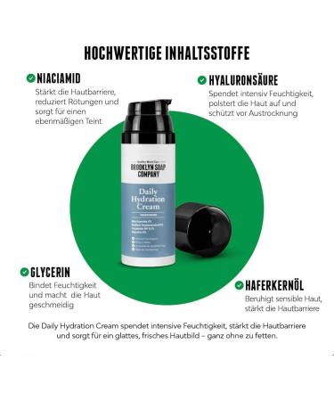  Brooklyn Soap Company Brooklyn Soap Company Day Moisturizer (50 ml) Strengthens the skin barrier and absorbs quickly - Buy Online on GoSupps.com