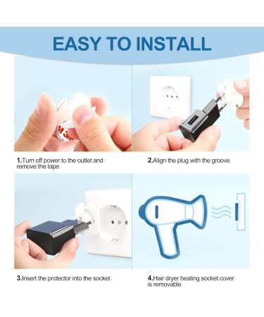 Soodyoow 20-Piece Baby Socket Protection - Child Locking Electrical Safety Covers with 3M Adhesive - Buy Online on GoSupps.com