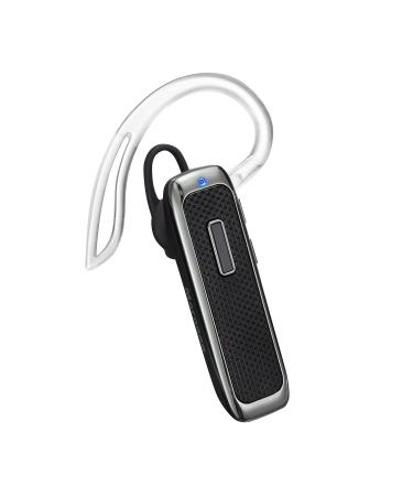 Marnana Bluetooth Headset, Wireless Bluetooth Earpiece with 18 Hours Playtime and Noise Cancelling Mic, Ultralight Earphone Hands-Free for iPhone iPad Tablet Samsung Android Cell Phone Call - Black