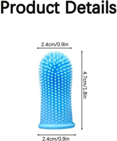 Cat Toothbrush for Cats & Puppies - Finger Toothbrush in Blue & Pink - Essential Pet Care - Buy Online on GoSupps.com